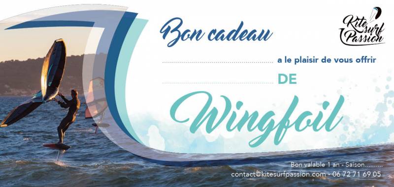 Offrir une cours de wingfoil avec Kite surf passion