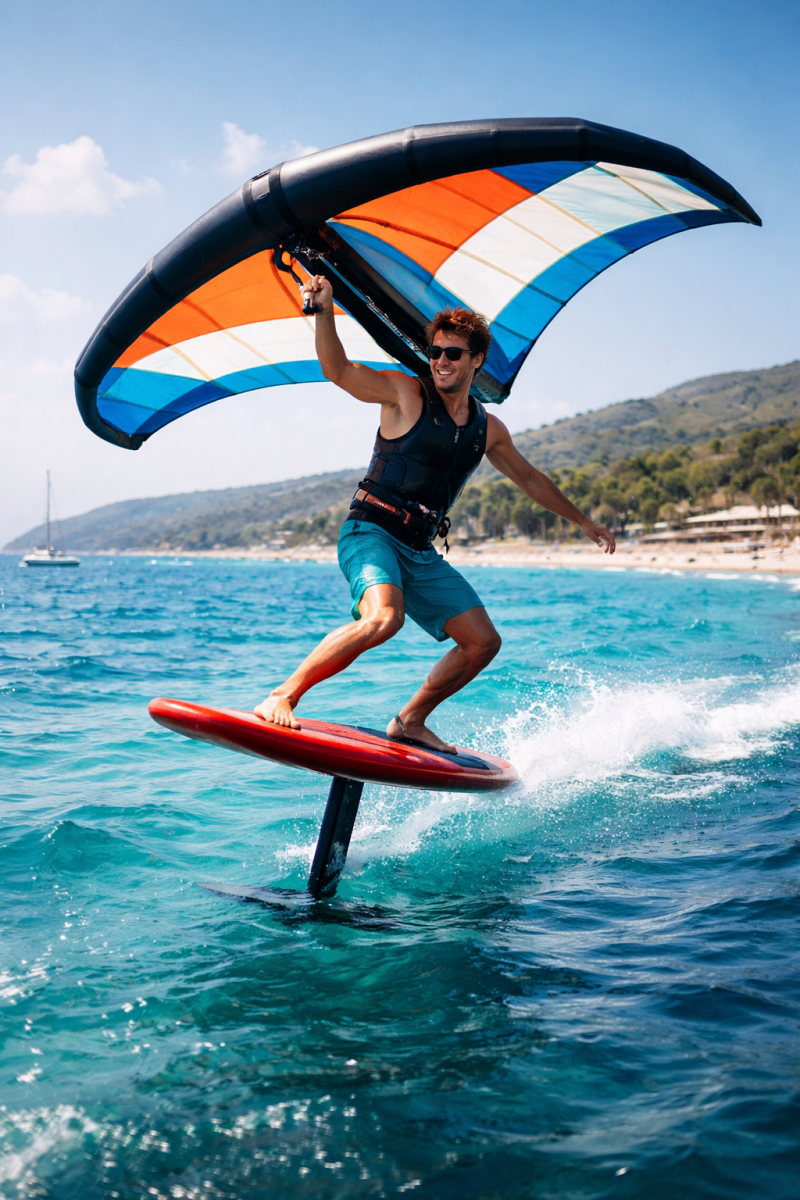 bon cadeau pour stage de wing foil hyeres vers toulon var